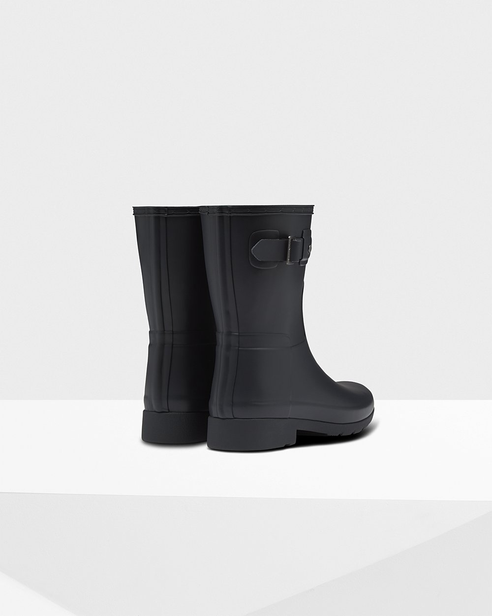 Botas de Lluvia Cortas Hunter Mujer - Refined Slim Fit - Azul Marino - JYSWBKN-63